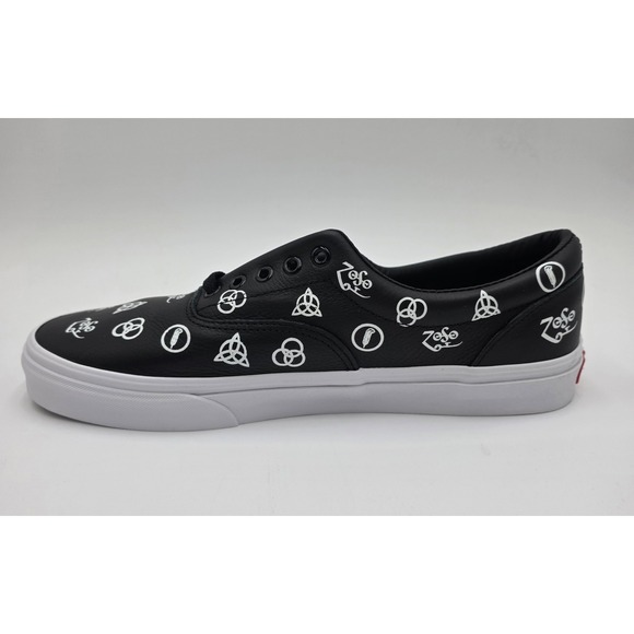 Vans Era Led Zeppelin 50th Anniversary Black Leather Sneakers Men's 11 RARE - Picture 7 of 14